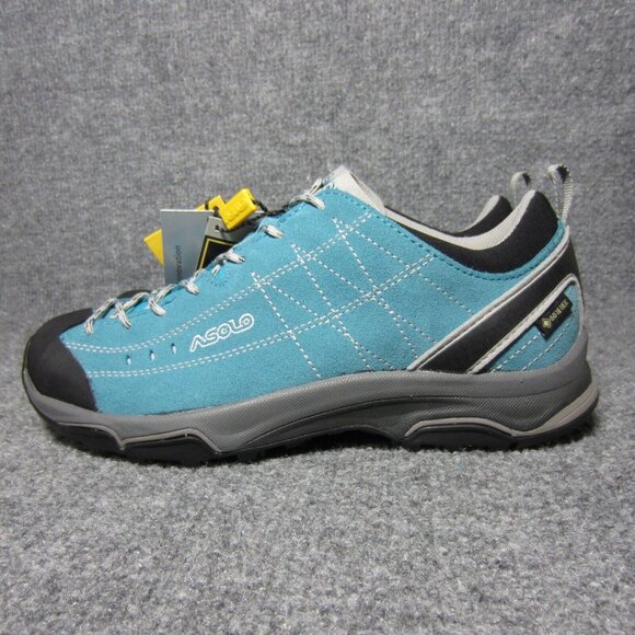 Asolo Nucleon GV GTX Waterproof Vibram Hiking Trail Shoes Blue Womens 6.5 NEW - Picture 3 of 8